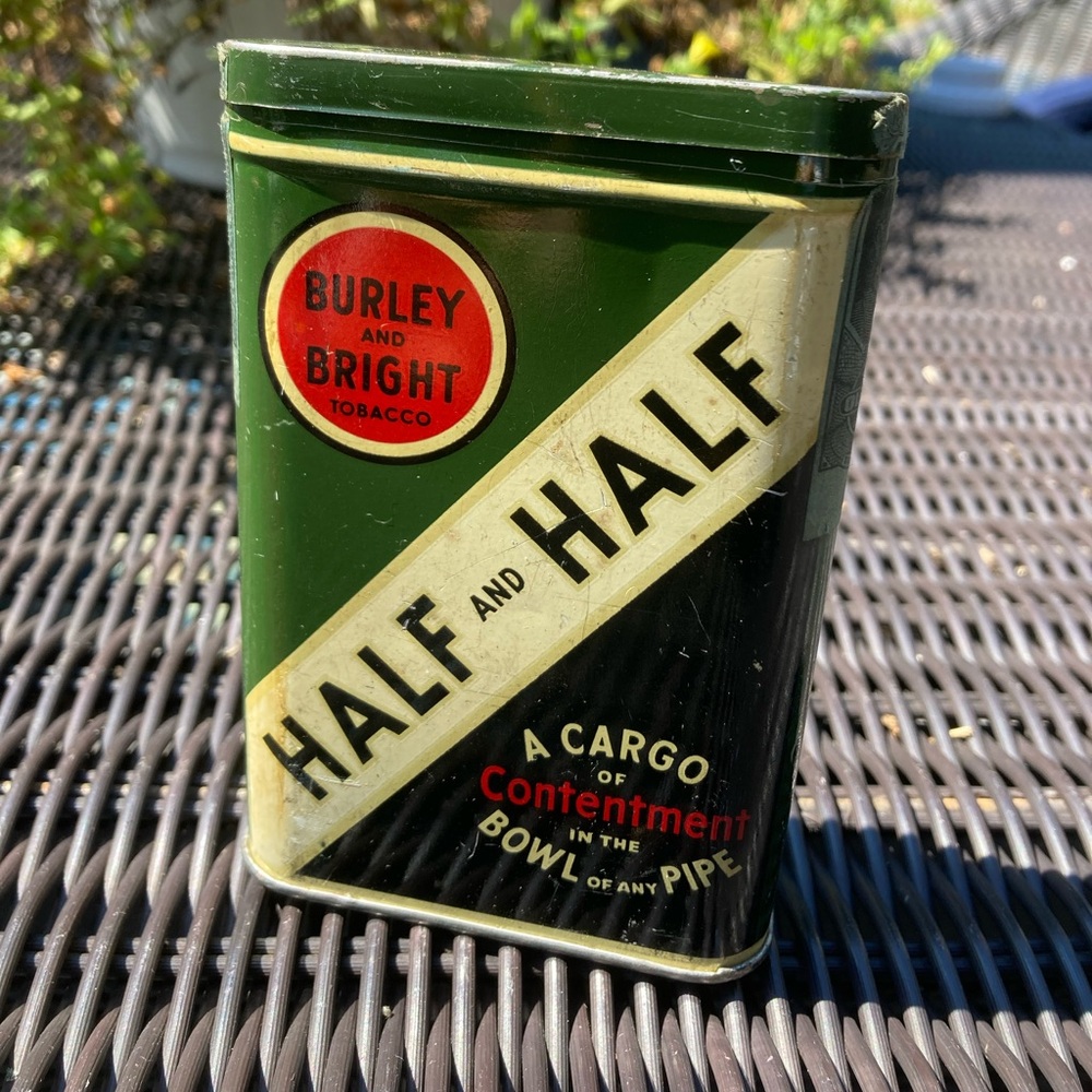 Vintage empty tobacco tin